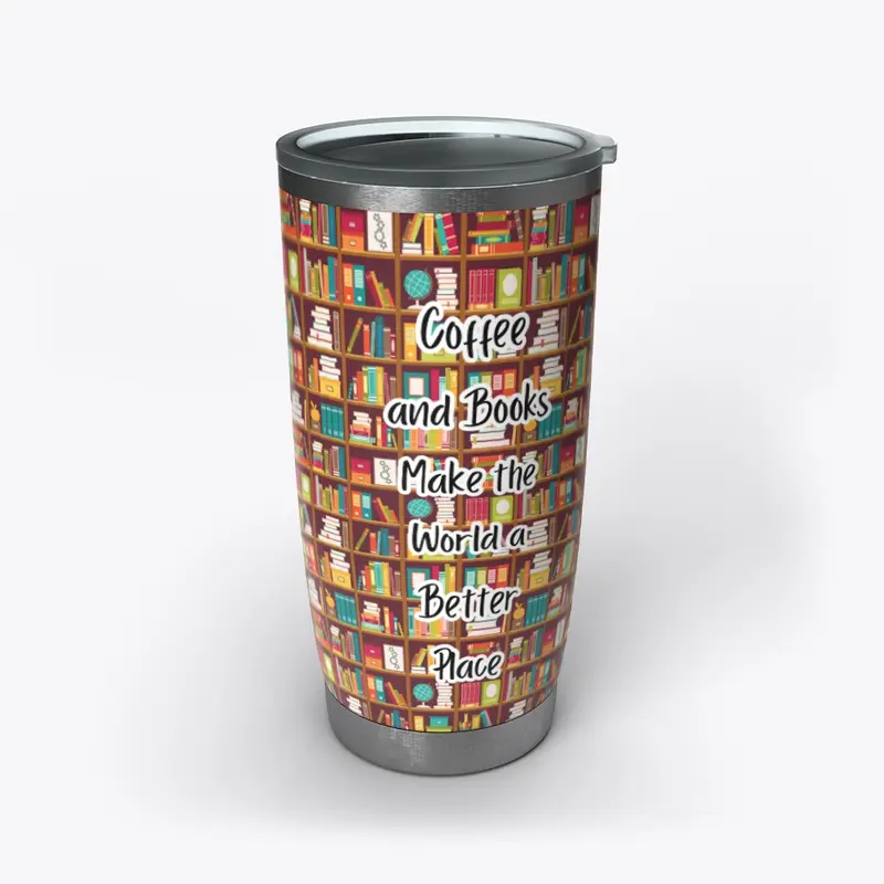 Coffee and Books Insulated Tumbler